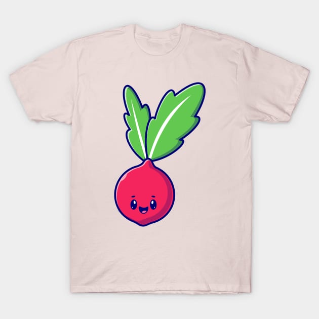 Cute Turnip Smile Cartoon T-Shirt by Catalyst Labs